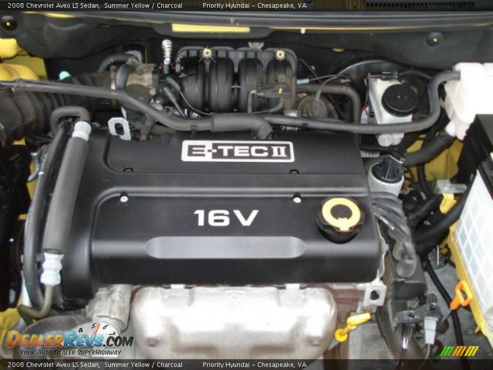 2008 Chevrolet Aveo LS Sedan Summer Yellow / Charcoal Photo #20