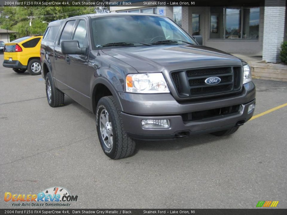 2004 Ford F150 FX4 SuperCrew 4x4 Dark Shadow Grey Metallic / Black Photo #14