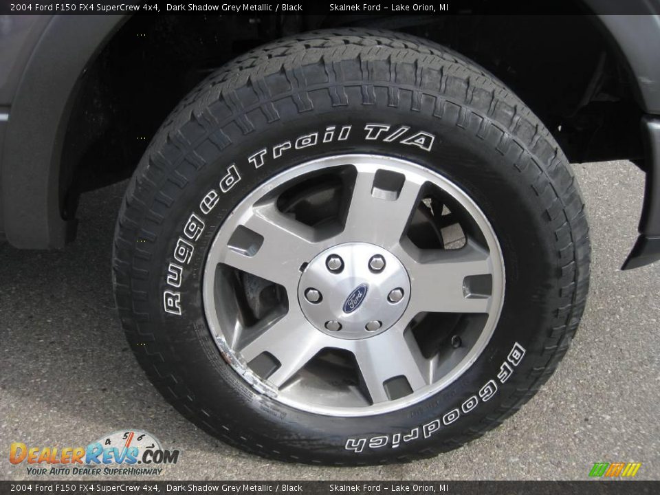 2004 Ford F150 FX4 SuperCrew 4x4 Dark Shadow Grey Metallic / Black Photo #16