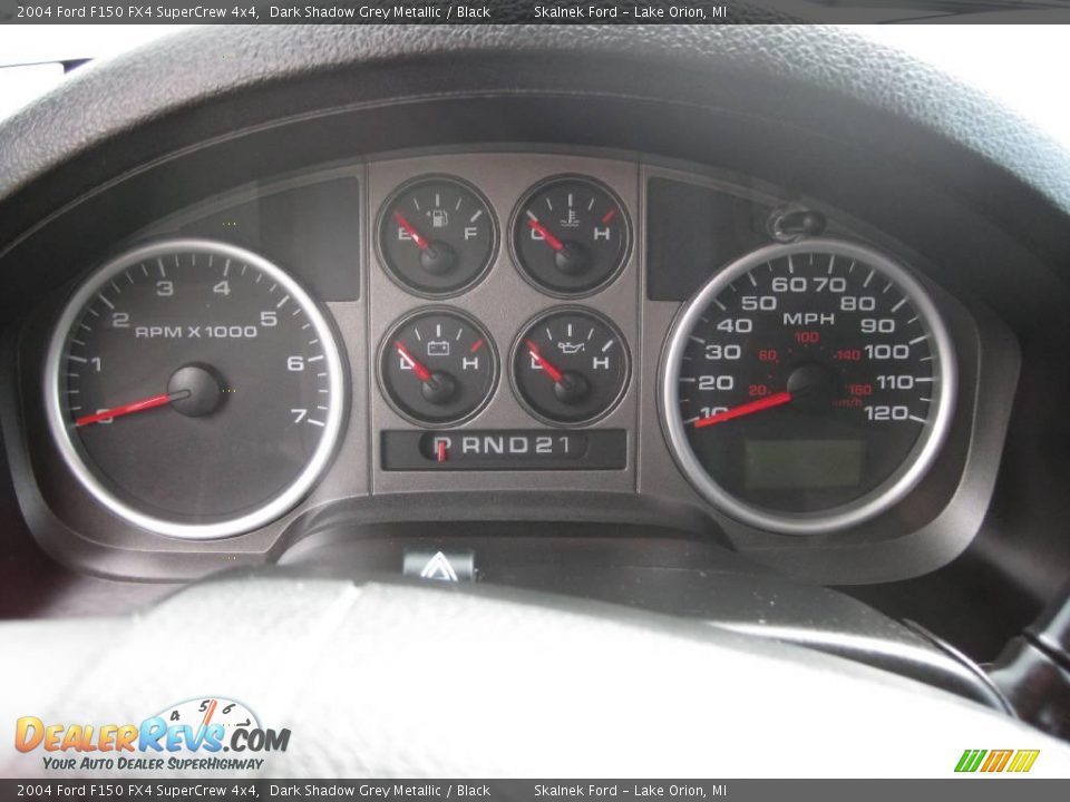 2004 Ford F150 FX4 SuperCrew 4x4 Dark Shadow Grey Metallic / Black Photo #30
