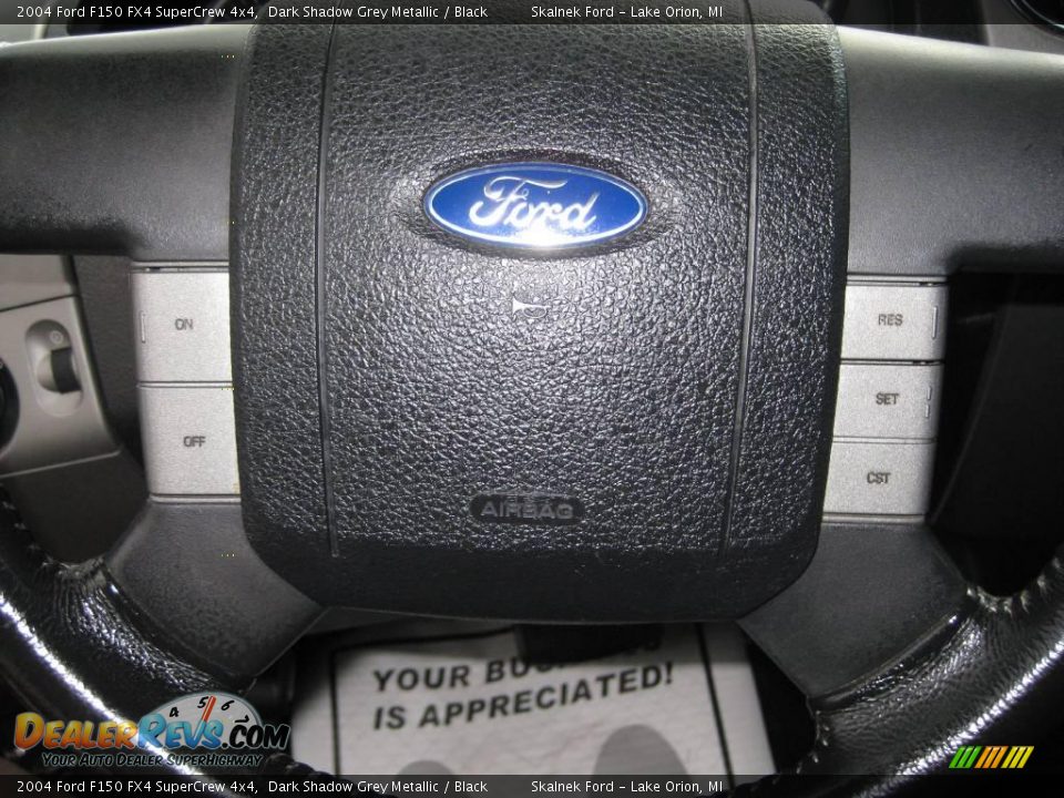 2004 Ford F150 FX4 SuperCrew 4x4 Dark Shadow Grey Metallic / Black Photo #31