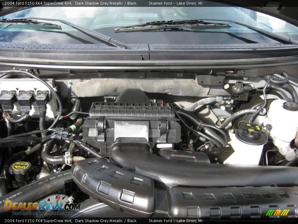 2004 Ford F150 FX4 SuperCrew 4x4 Dark Shadow Grey Metallic / Black Photo #35