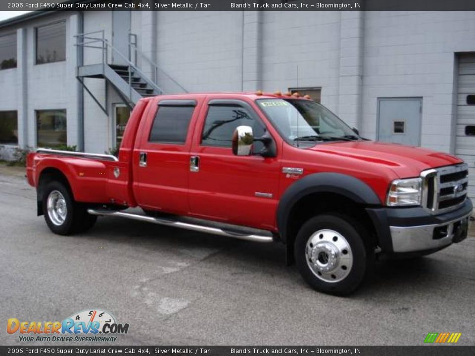 2006 Ford F450 Super Duty Lariat Crew Cab 4x4 Silver Metallic / Tan Photo #1
