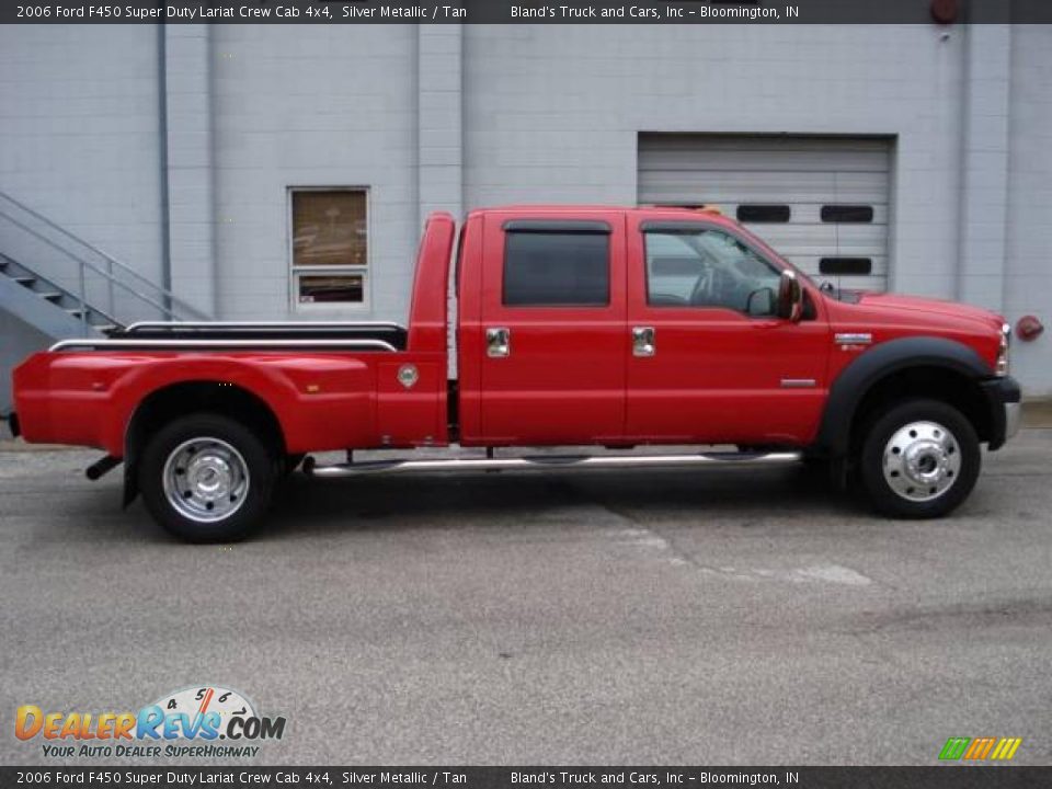 2006 Ford F450 Super Duty Lariat Crew Cab 4x4 Silver Metallic / Tan Photo #2