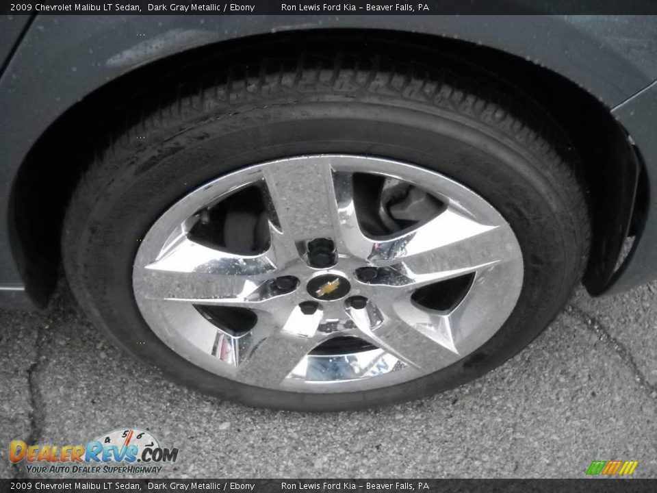 2009 Chevrolet Malibu LT Sedan Dark Gray Metallic / Ebony Photo #13