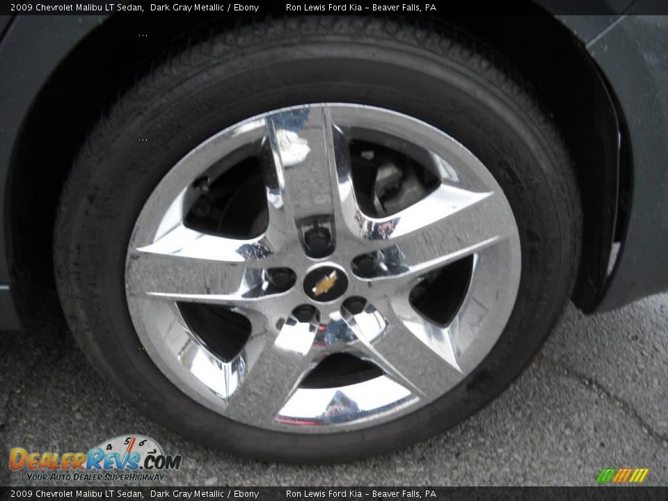 2009 Chevrolet Malibu LT Sedan Dark Gray Metallic / Ebony Photo #14
