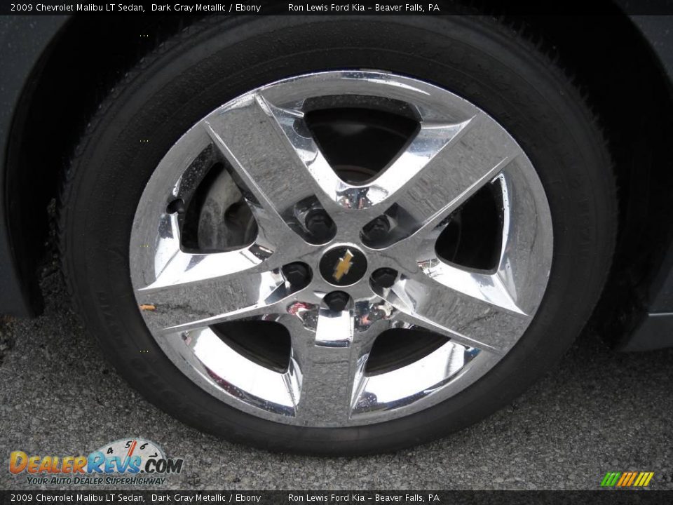 2009 Chevrolet Malibu LT Sedan Dark Gray Metallic / Ebony Photo #17