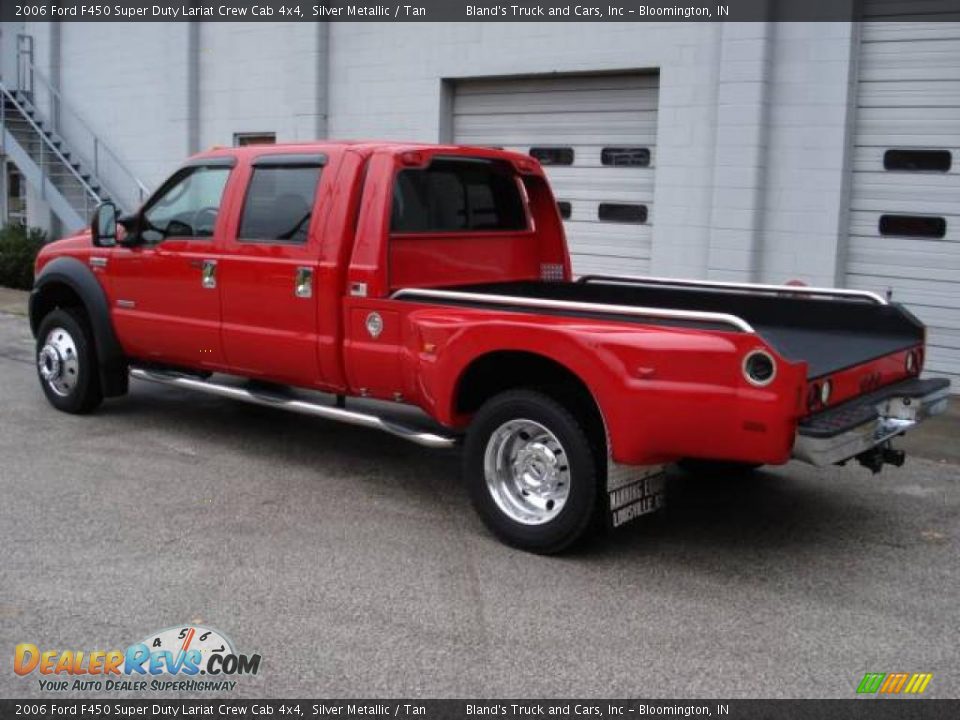 2006 Ford F450 Super Duty Lariat Crew Cab 4x4 Silver Metallic / Tan Photo #11