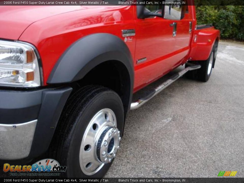2006 Ford F450 Super Duty Lariat Crew Cab 4x4 Silver Metallic / Tan Photo #12