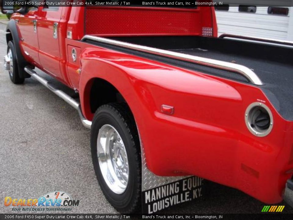 2006 Ford F450 Super Duty Lariat Crew Cab 4x4 Silver Metallic / Tan Photo #13