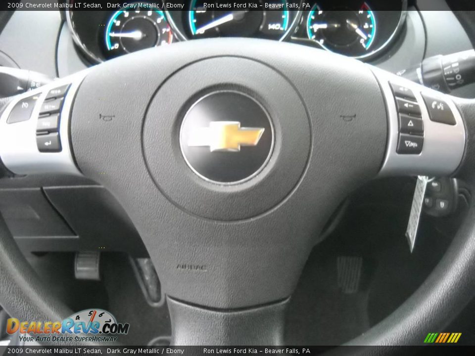 2009 Chevrolet Malibu LT Sedan Dark Gray Metallic / Ebony Photo #24