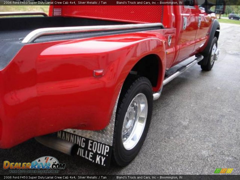 2006 Ford F450 Super Duty Lariat Crew Cab 4x4 Silver Metallic / Tan Photo #20
