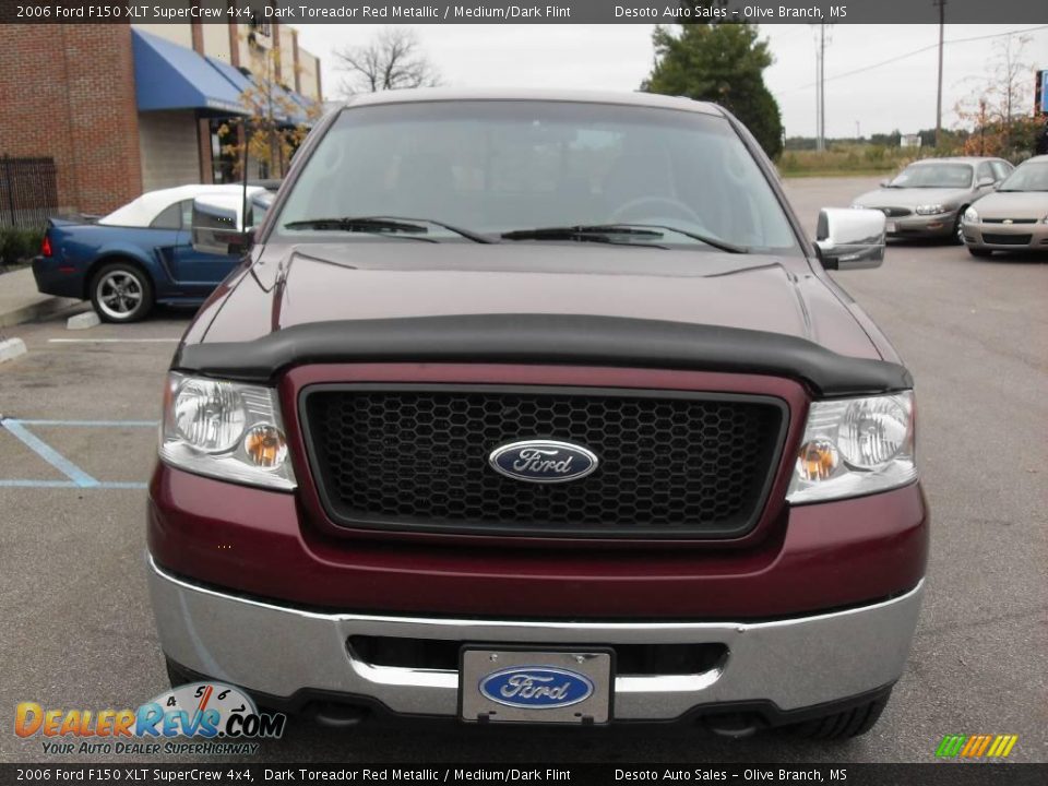 2006 Ford F150 XLT SuperCrew 4x4 Dark Toreador Red Metallic / Medium/Dark Flint Photo #3
