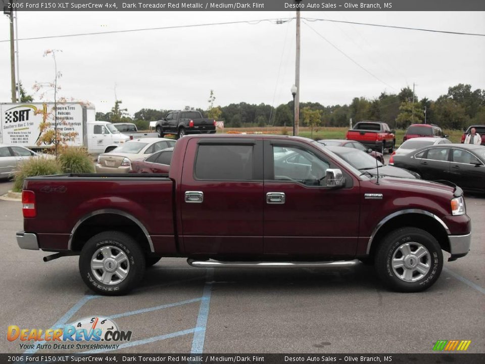 2006 Ford F150 XLT SuperCrew 4x4 Dark Toreador Red Metallic / Medium/Dark Flint Photo #5