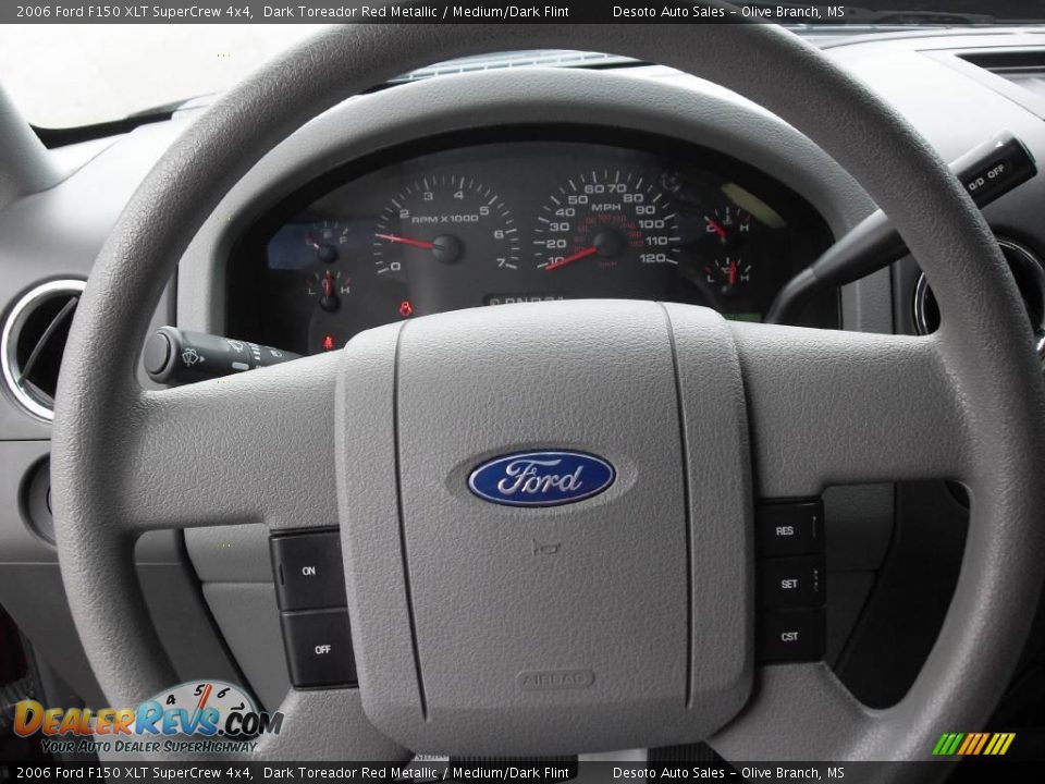 2006 Ford F150 XLT SuperCrew 4x4 Dark Toreador Red Metallic / Medium/Dark Flint Photo #10