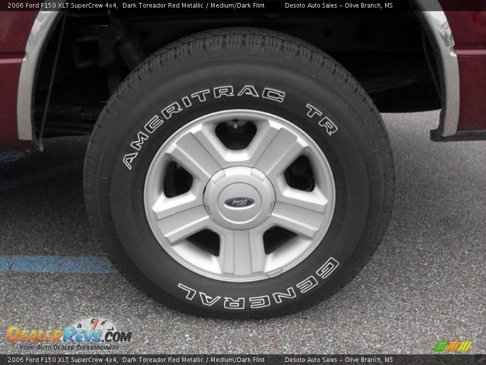 2006 Ford F150 XLT SuperCrew 4x4 Dark Toreador Red Metallic / Medium/Dark Flint Photo #16