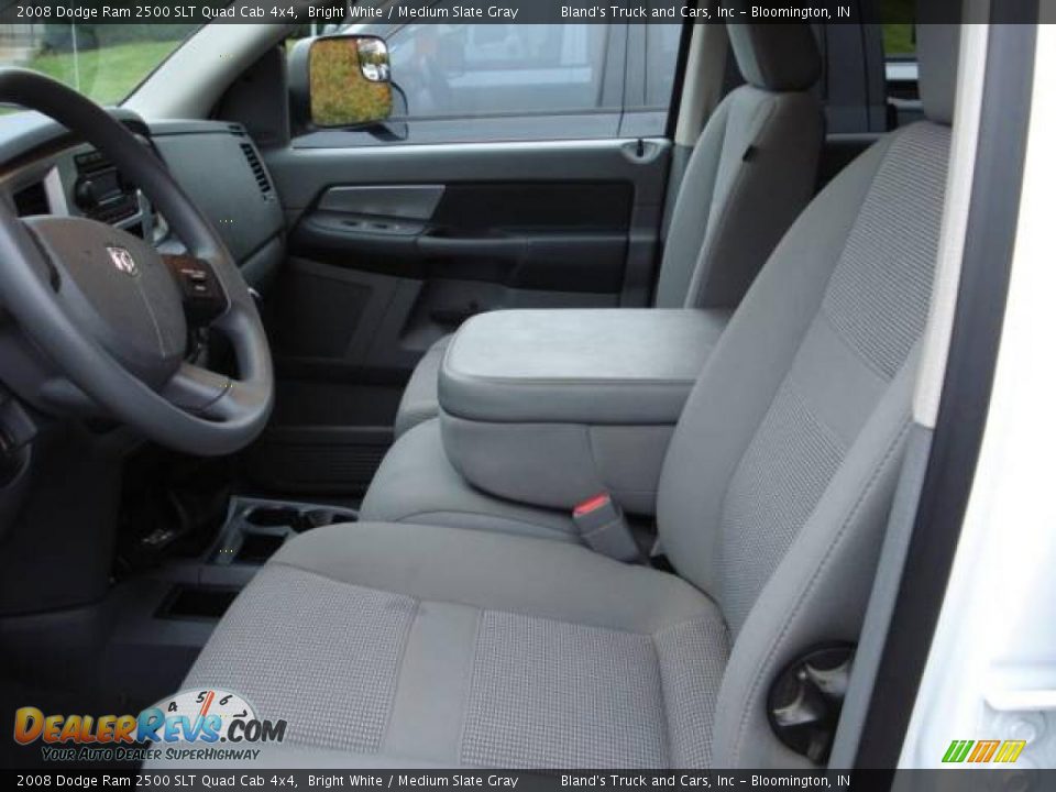 2008 Dodge Ram 2500 SLT Quad Cab 4x4 Bright White / Medium Slate Gray Photo #3
