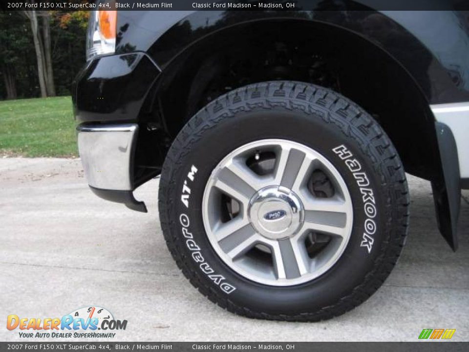 2007 Ford F150 XLT SuperCab 4x4 Black / Medium Flint Photo #5