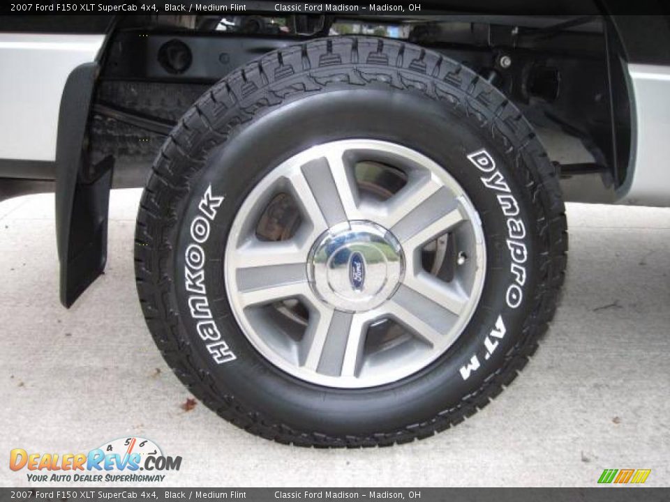 2007 Ford F150 XLT SuperCab 4x4 Black / Medium Flint Photo #7