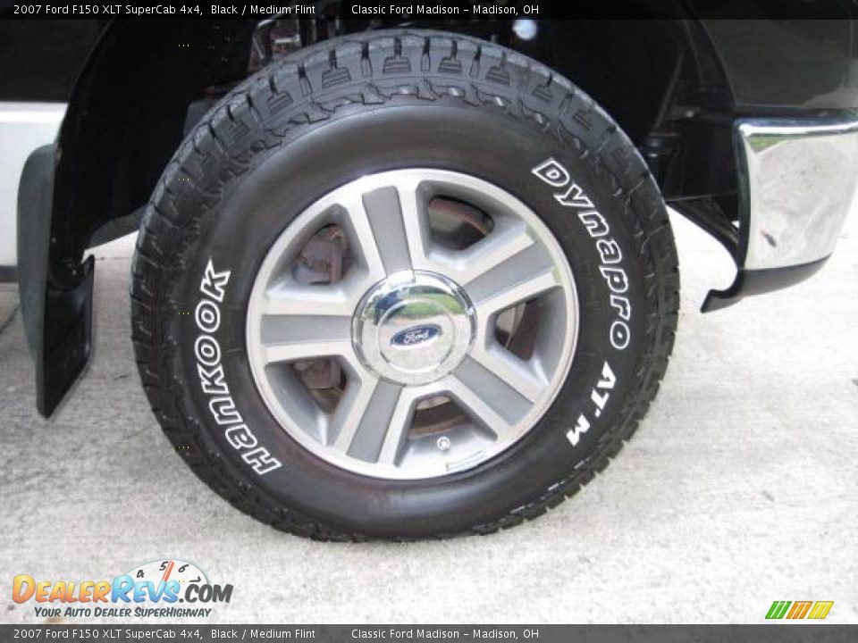 2007 Ford F150 XLT SuperCab 4x4 Black / Medium Flint Photo #8