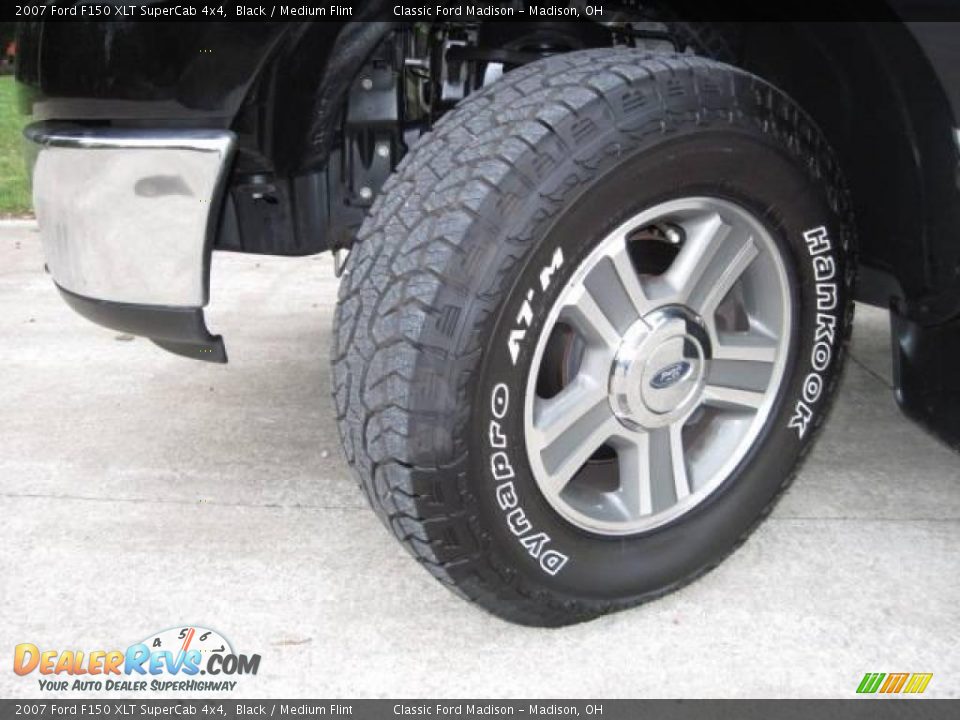 2007 Ford F150 XLT SuperCab 4x4 Black / Medium Flint Photo #9