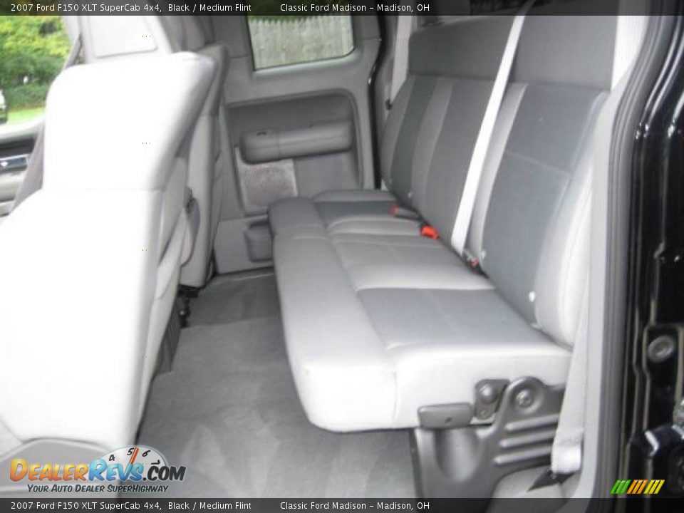 2007 Ford F150 XLT SuperCab 4x4 Black / Medium Flint Photo #12