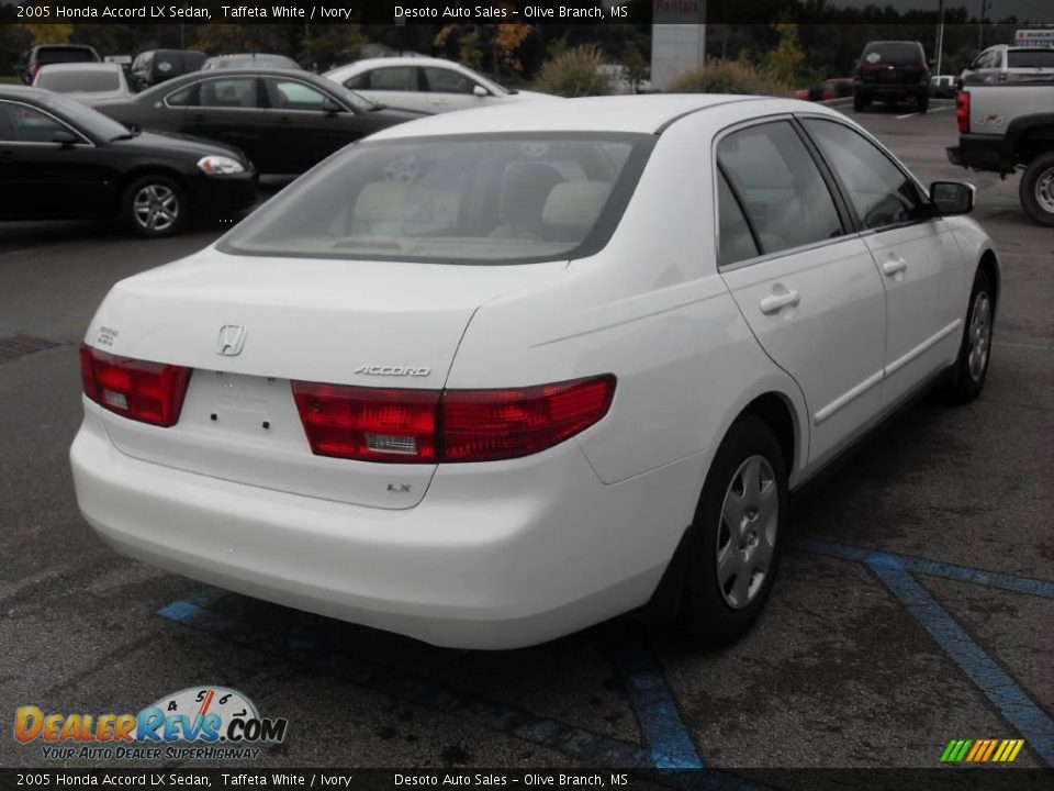 2005 Honda Accord LX Sedan Taffeta White / Ivory Photo #6