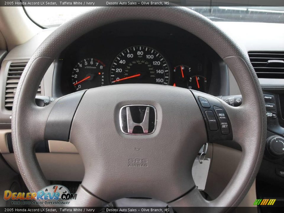 2005 Honda Accord LX Sedan Taffeta White / Ivory Photo #10