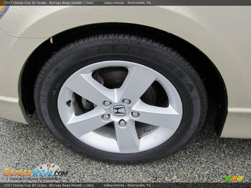 2007 Honda Civic EX Sedan Borrego Beige Metallic / Ivory Photo #4