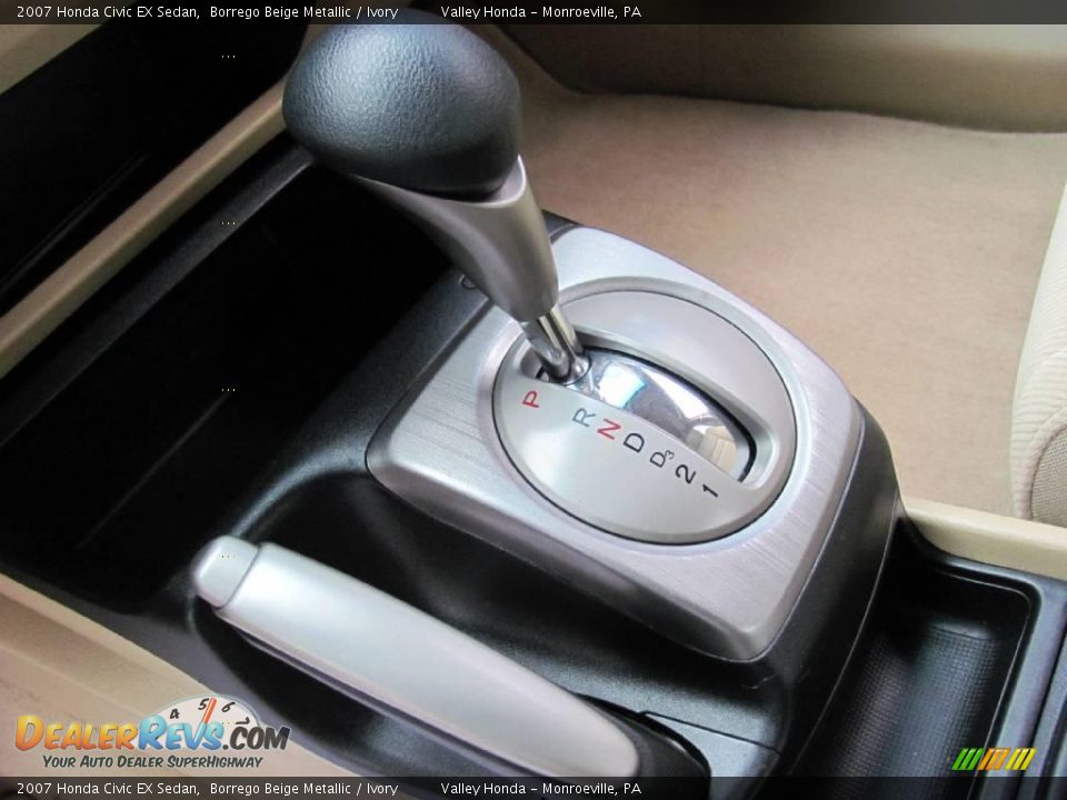 2007 Honda Civic EX Sedan Borrego Beige Metallic / Ivory Photo #10