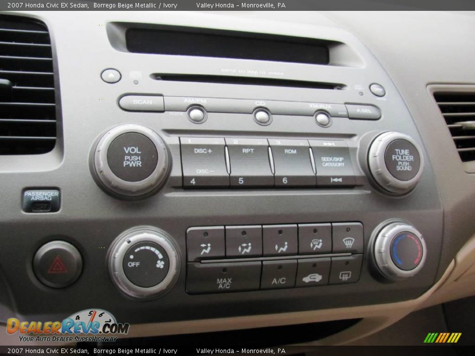 2007 Honda Civic EX Sedan Borrego Beige Metallic / Ivory Photo #11