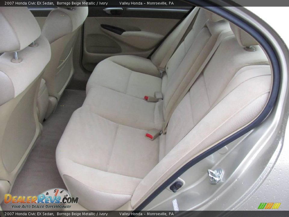 2007 Honda Civic EX Sedan Borrego Beige Metallic / Ivory Photo #13