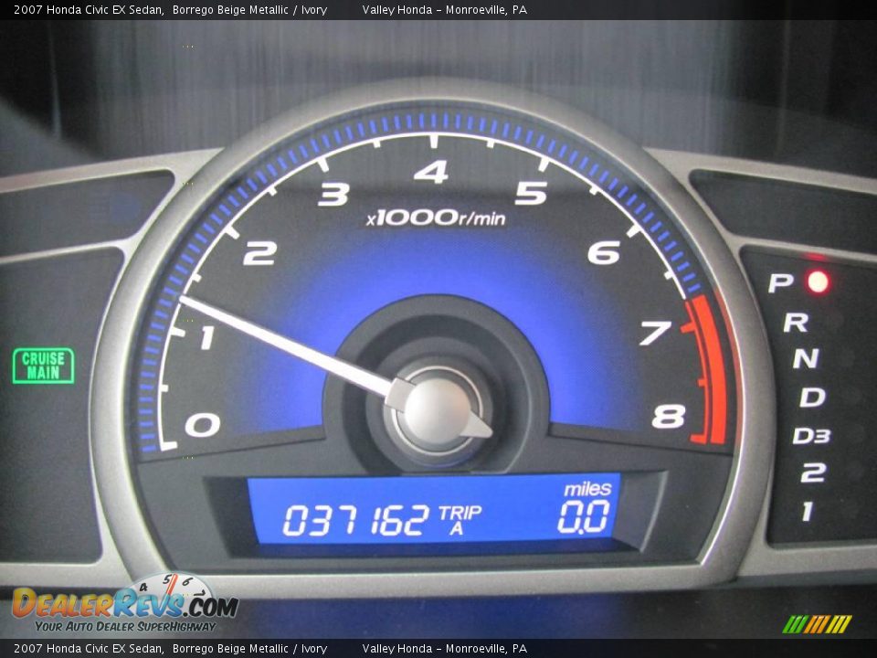 2007 Honda Civic EX Sedan Borrego Beige Metallic / Ivory Photo #15