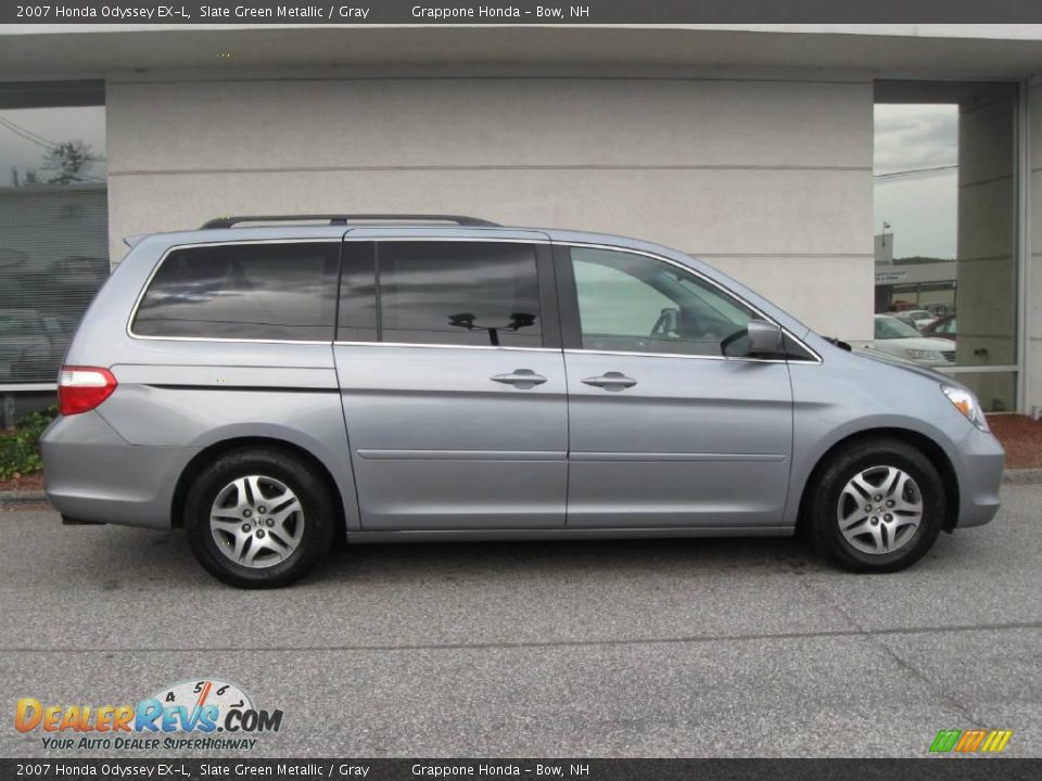 2007 Honda Odyssey EX-L Slate Green Metallic / Gray Photo #2