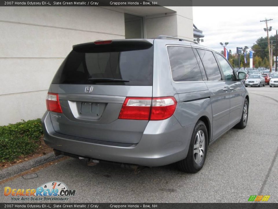 2007 Honda Odyssey EX-L Slate Green Metallic / Gray Photo #3