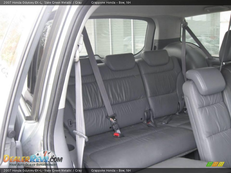 2007 Honda Odyssey EX-L Slate Green Metallic / Gray Photo #6