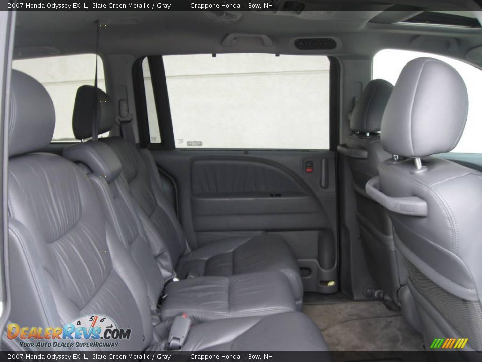 2007 Honda Odyssey EX-L Slate Green Metallic / Gray Photo #7