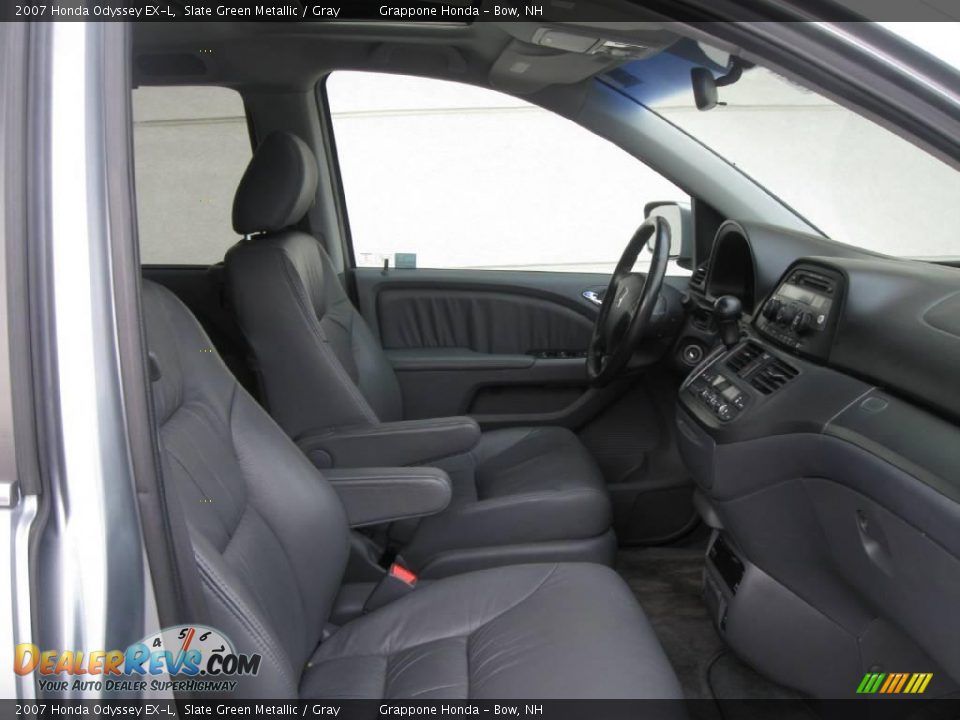 2007 Honda Odyssey EX-L Slate Green Metallic / Gray Photo #9