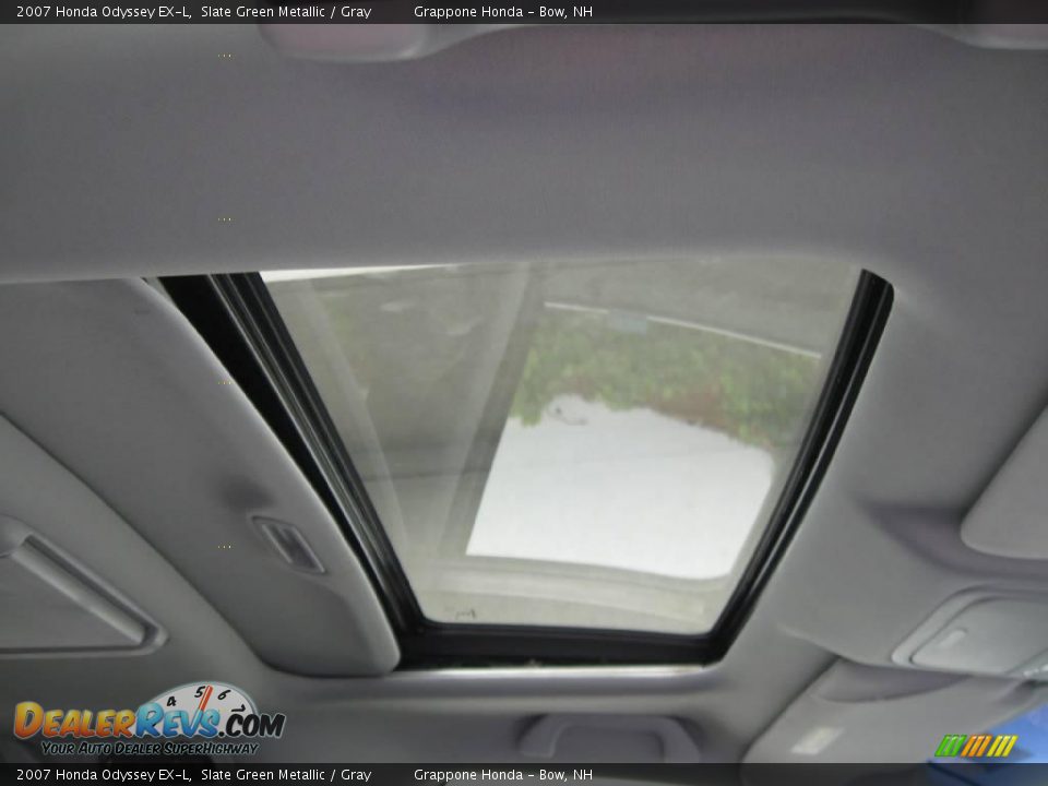 2007 Honda Odyssey EX-L Slate Green Metallic / Gray Photo #10