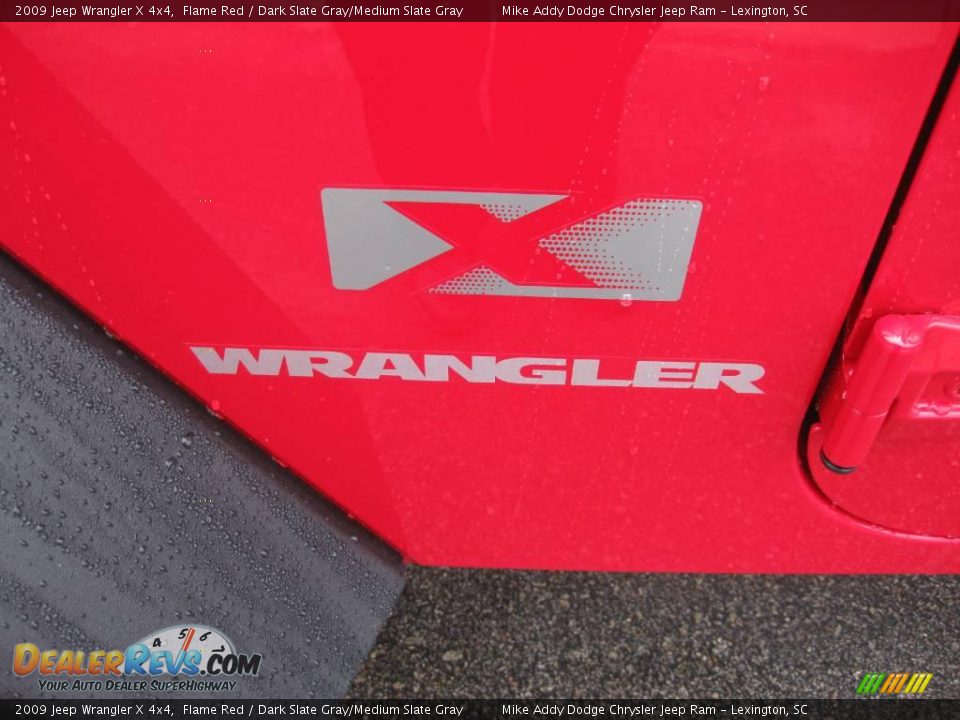 2009 Jeep Wrangler X 4x4 Flame Red / Dark Slate Gray/Medium Slate Gray Photo #8