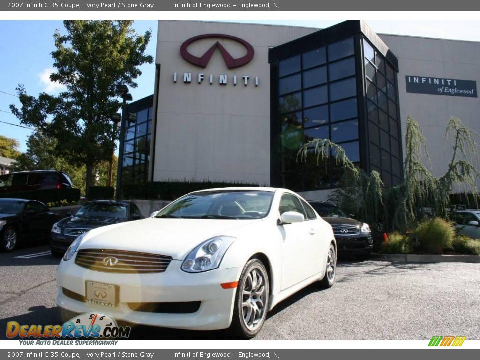 2007 Infiniti G 35 Coupe Ivory Pearl / Stone Gray Photo #1