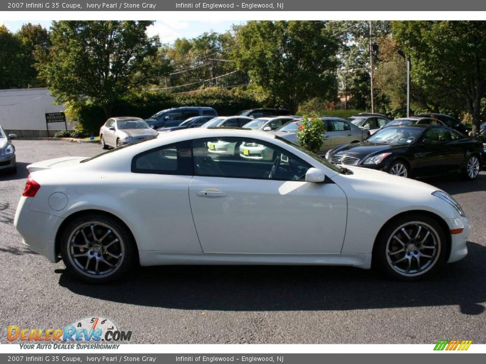2007 Infiniti G 35 Coupe Ivory Pearl / Stone Gray Photo #4
