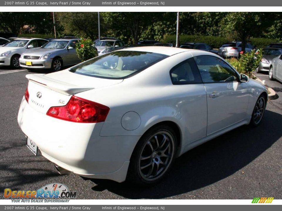 2007 Infiniti G 35 Coupe Ivory Pearl / Stone Gray Photo #5