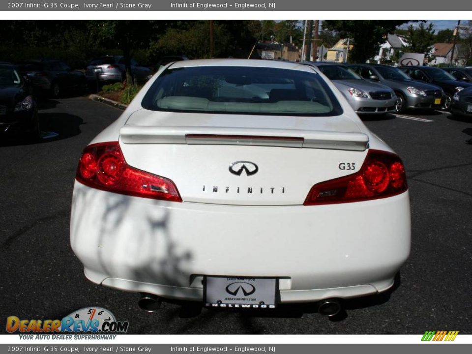 2007 Infiniti G 35 Coupe Ivory Pearl / Stone Gray Photo #6