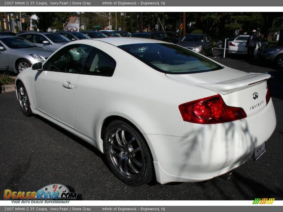 2007 Infiniti G 35 Coupe Ivory Pearl / Stone Gray Photo #7