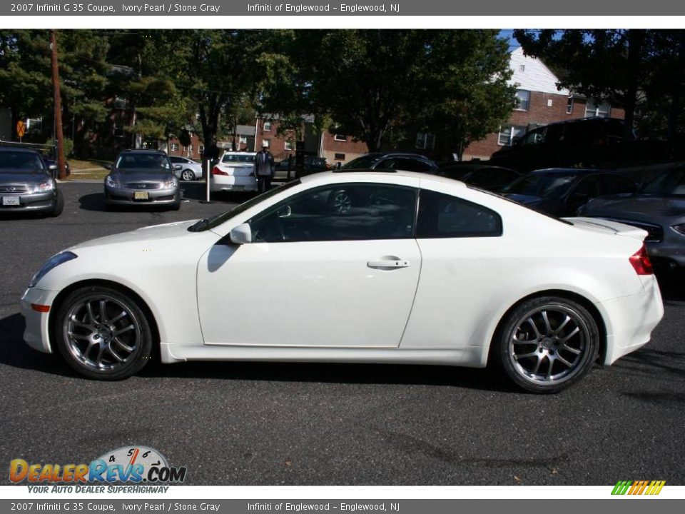 2007 Infiniti G 35 Coupe Ivory Pearl / Stone Gray Photo #8