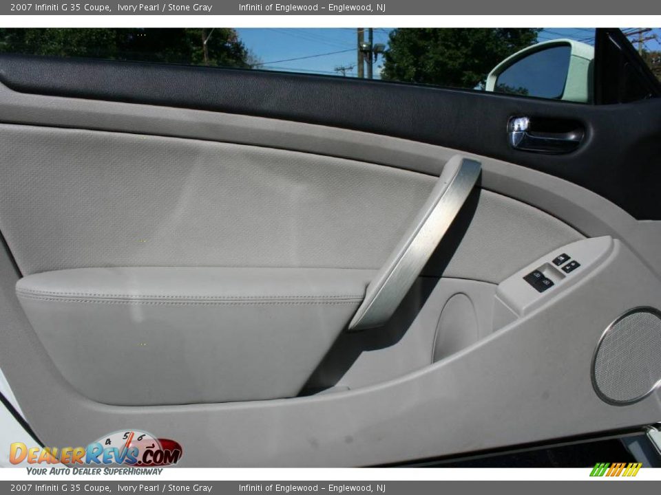 2007 Infiniti G 35 Coupe Ivory Pearl / Stone Gray Photo #9