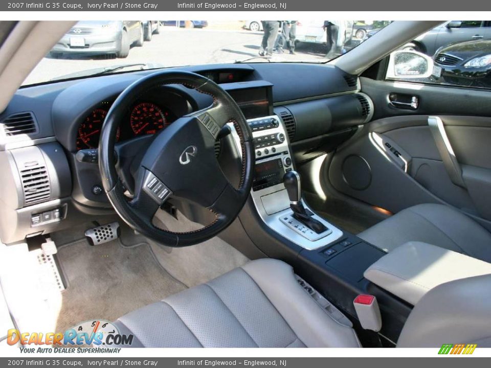 2007 Infiniti G 35 Coupe Ivory Pearl / Stone Gray Photo #10