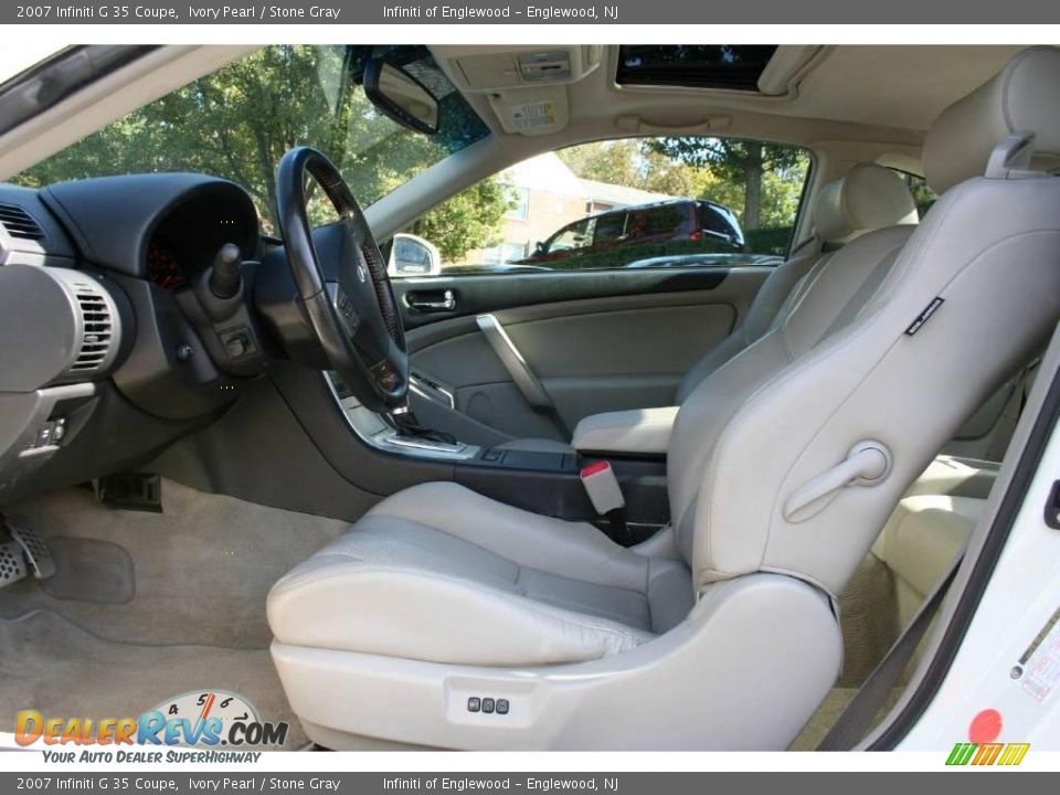 2007 Infiniti G 35 Coupe Ivory Pearl / Stone Gray Photo #12