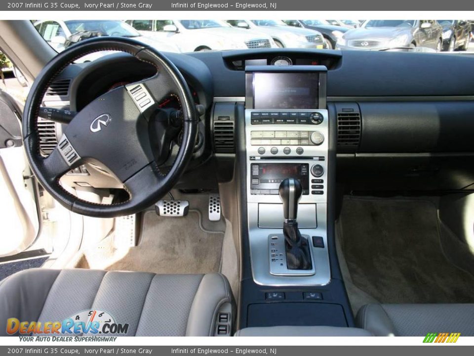 2007 Infiniti G 35 Coupe Ivory Pearl / Stone Gray Photo #13